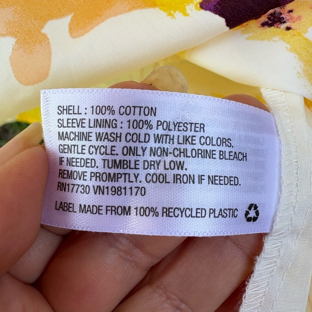 A New Day Yellow and Cream Floral Dress - Picture 9 of 9